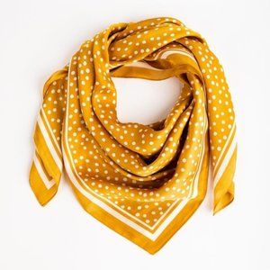 Cleobella Vegan Silk Scarf In Marigold